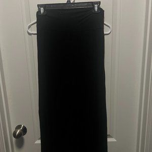 Merona Black Maxi Skirt with Slits